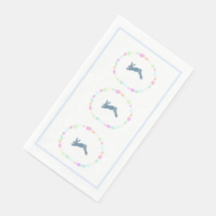 Pink Bunny Rabbit Egg Paper Guest Towels Napkin
