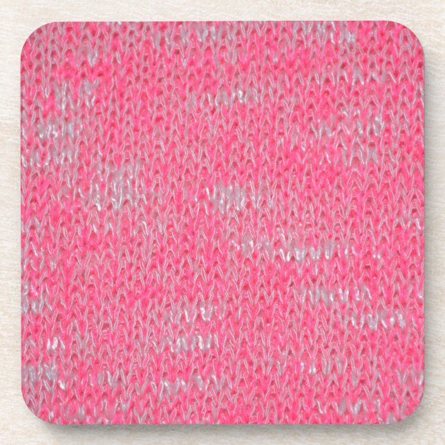 Pink Burn Out Pattern Peace Love Destiny Art Coaster (Front)