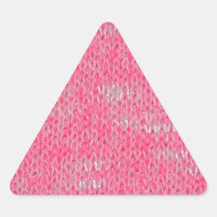 Pink Burn Out Pattern Peace Love Destiny Art Triangle Sticker