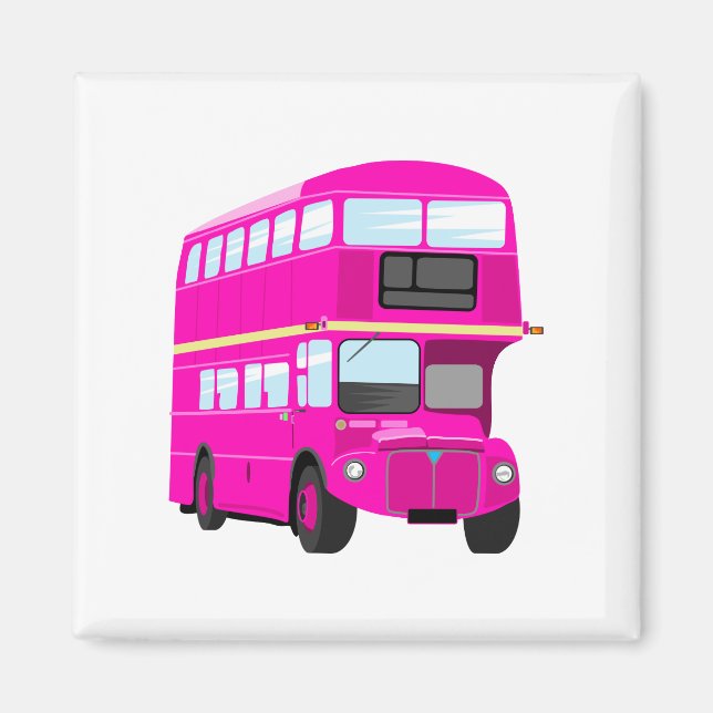 Pink Bus Magnet (Front)
