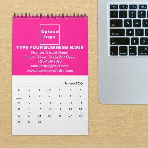 Pink Business Brand on Calendar