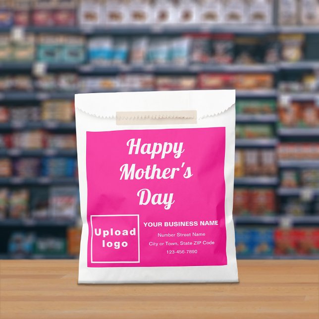 Pink Business Brand With Mother’s Day Greeting Favour Bag (Creator Uploaded)
