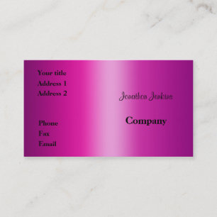 Pink Business Card