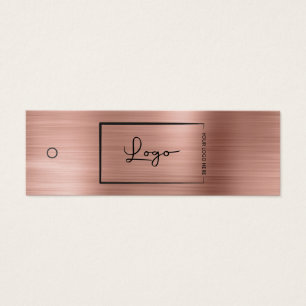 Pink Business Logo Label Hang Tag