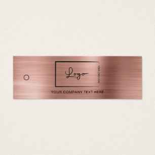 Pink Business Logo Label Hang Tag