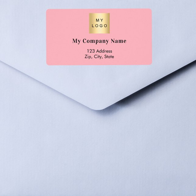 Pink business logo return address shipping (Creator Uploaded)