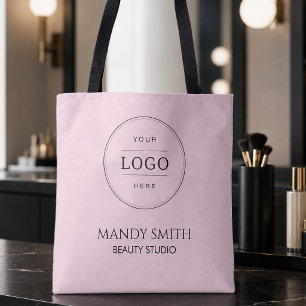 Pink Business Logo Tote Bag