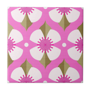 Pink Buttercup Ceramic Tile