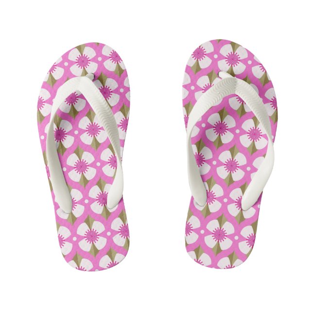 Pink Buttercup Kid's Thongs (Footbed)