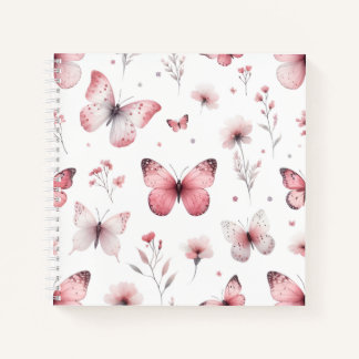 Pink Butterflies Notebook