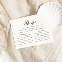 Pink Butterflies Recipe Bridal Shower