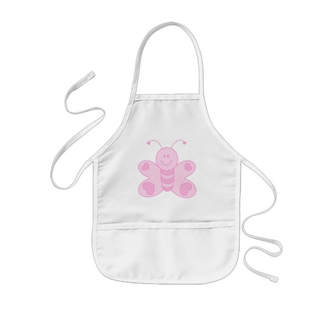 Pink Butterfly Apron (Front)