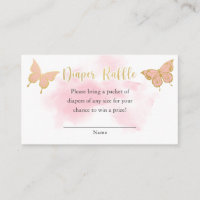 Pink Butterfly Baby Shower Invitation