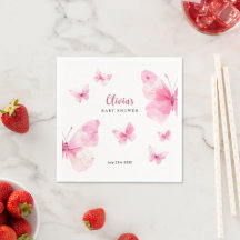 Pink Butterfly Baby Shower