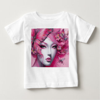 Pink Butterfly Baby T-Shirt