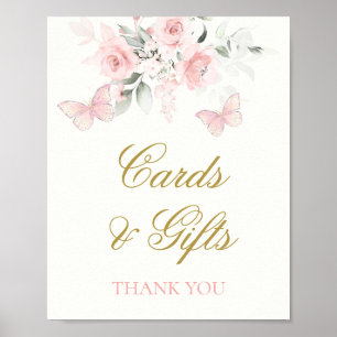 Pink Butterfly Cards and Gifts sign