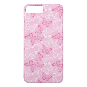 Pink Butterfly iPhone 8 Plus/7 Plus Case