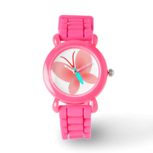 Pink Butterfly Design Watch