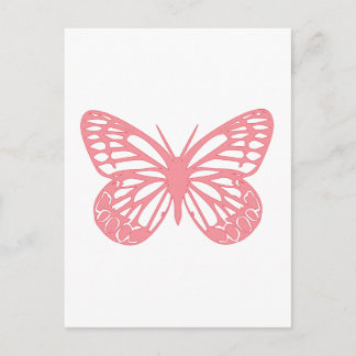 Pink Butterfly Postcard
