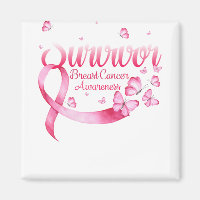 Pink Butterfly Survivor Breast Cancer Awareness