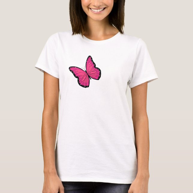 PINK BUTTERFLY T-Shirt (Front)