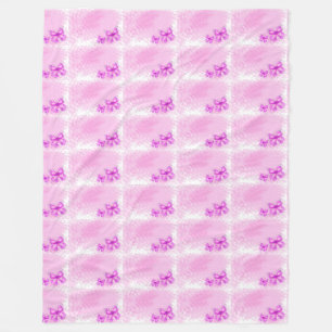 pink butterfly wings pattern customise girly angel fleece blanket