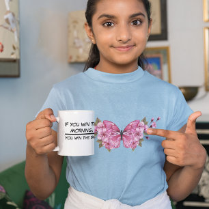 Pink Butterfly with Sakura T-Shirt