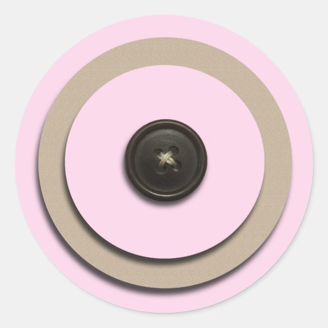 Pink Buttons & Brackets Envelope Seals (Front)