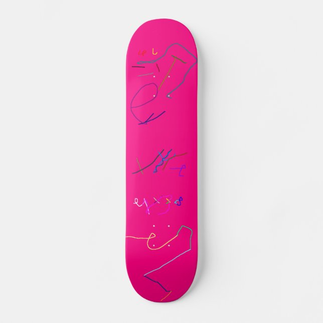 Pink by 6 year old Chy Skateboard (Front)
