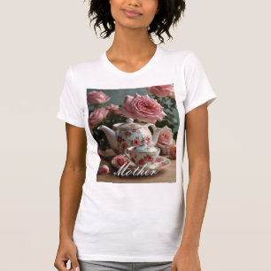 Pink Cabbage Rose Tea  T-Shirt