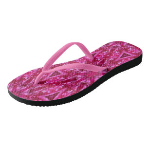 Pink Cabbage Rose Triangles 5072 Thongs