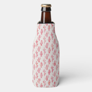 Pink Cactus Bottle Coozy Bottle Cooler