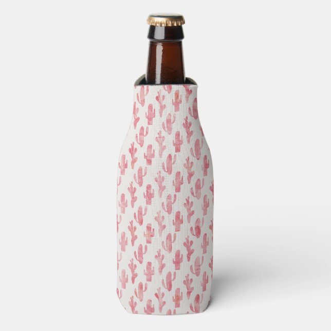 Pink Cactus Bottle Coozy Cooler (Bottle Front)