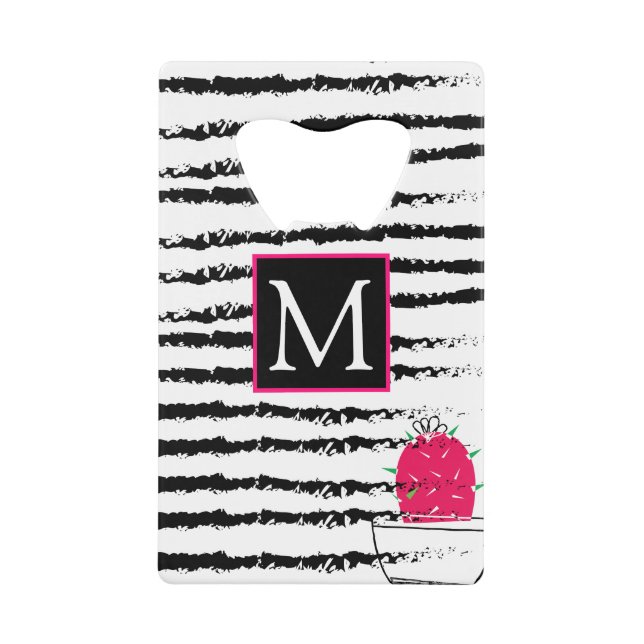 Pink Cactus striped pattern design (Front)