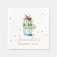 Pink Cactus Theme Baby Shower