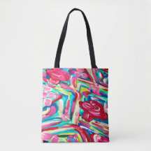 Pink cactus tote bag/ pretty tote bag/ pink bag