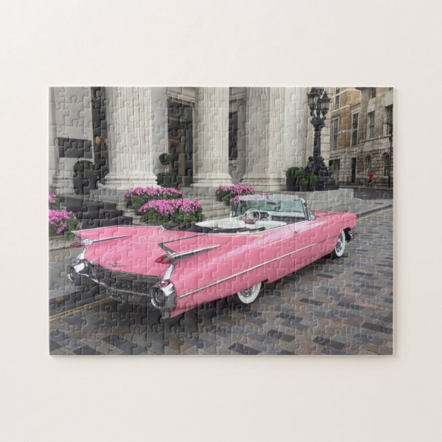 Pink Cadillac Jigsaw Puzzle (Horizontal)