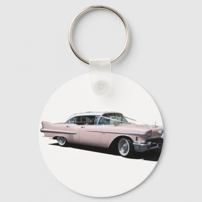 Pink Cadillac Key Ring (Front)