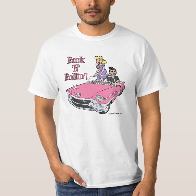 Pink Cadillac with Greaser & Girlfriend T-Shirt (Front)