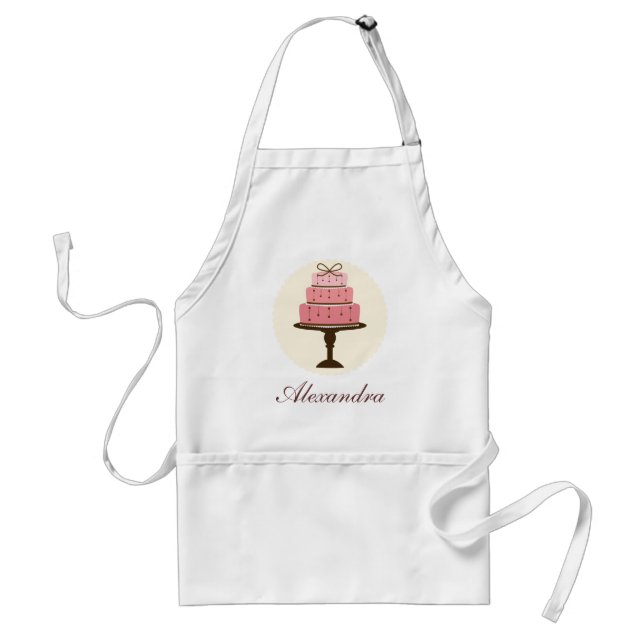 Pink Cake Baking Apron (Front)