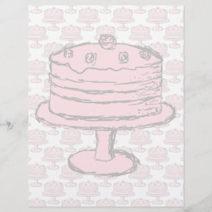Pink Cake on Pink Cake Pattern.
