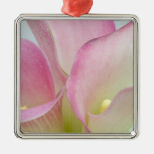 Pink Calla Lilies Metal Ornament