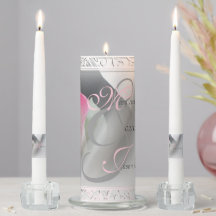 Pink Calla Lily Flourish Pillar Candle