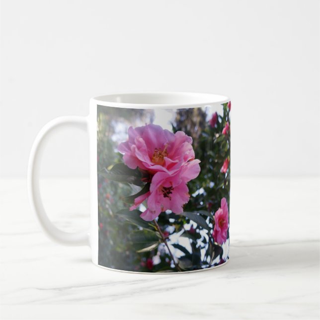 Pink Camellia #2 Mug (Left)