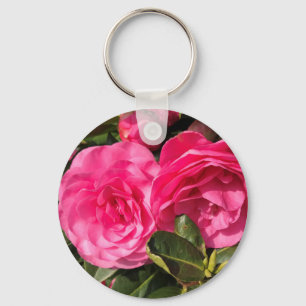 Pink Camellia Key Ring