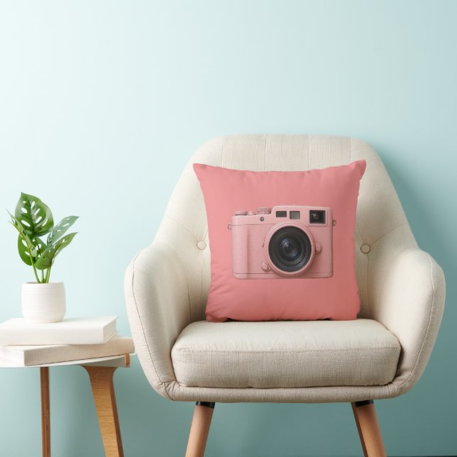 Pink camera pillow! cushion (Chair)