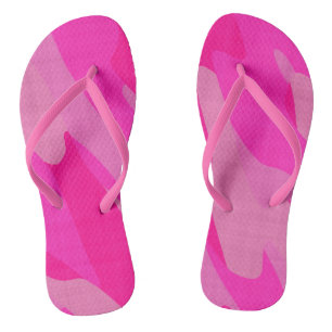 pink camo abstract thongs