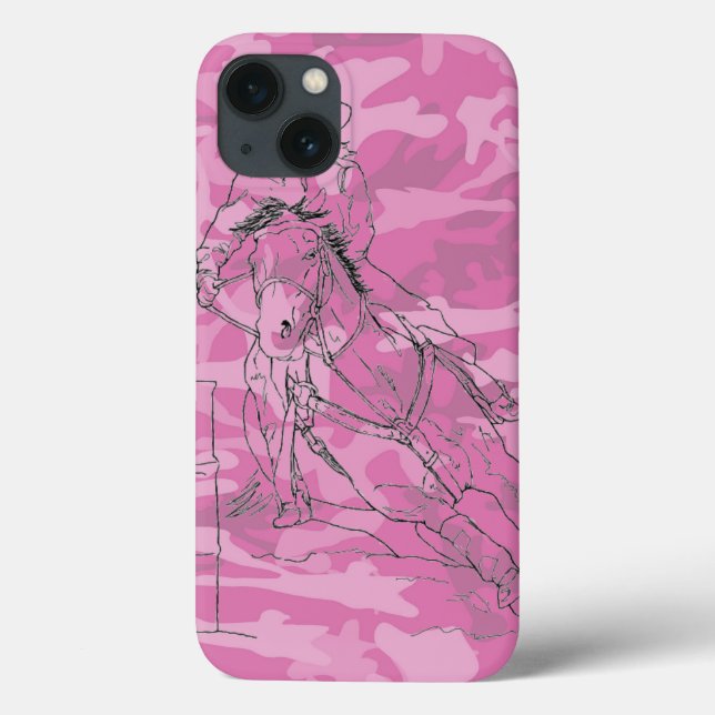 Pink Camo Barrel Racer II Case-Mate iPhone Case (Back)