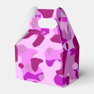 Pink Camo Camoflauge Birthday Party Favour Box