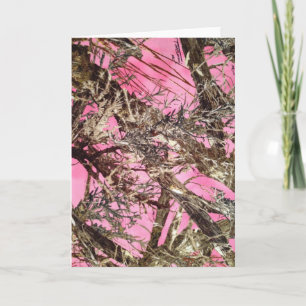 Pink Camo - Camouflage Gifts - Holiday Card
